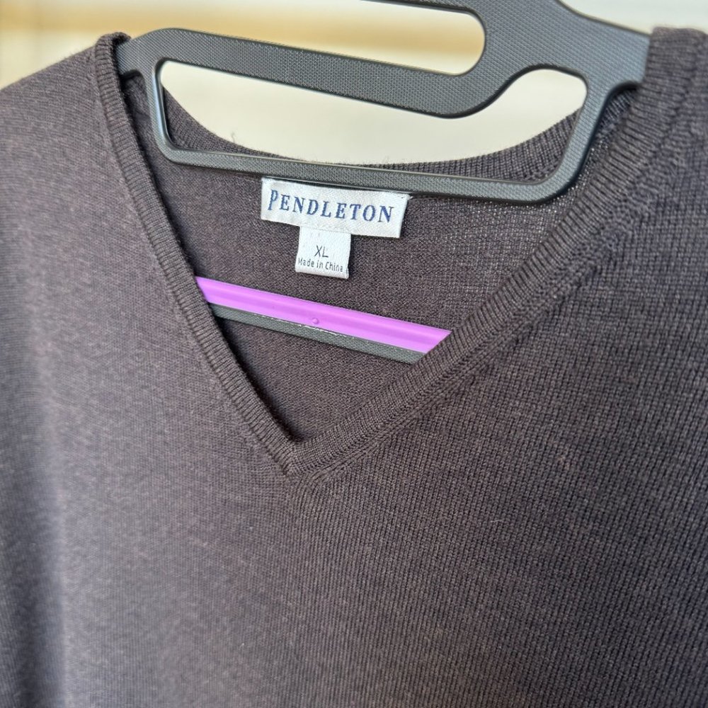 Pendleton Lightweight Pullover V-Neck Sweater Woo… - image 3